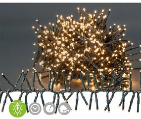 Nedis CLCS576 - Catena natalizia LED da esterno 576xLED/7 funzioni 7,2m IP44 bianco caldo