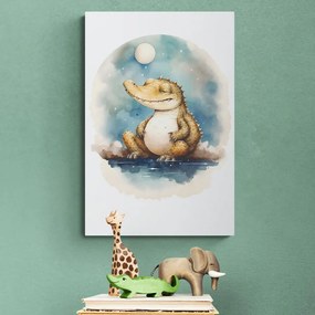 Quadro su tela – Coccodrillo sognante