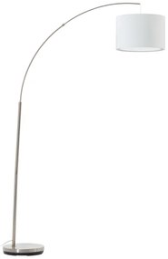 Brilliant - Lampada da terra CLARIE 1xE27/60W/230V cromo opaco/bianco