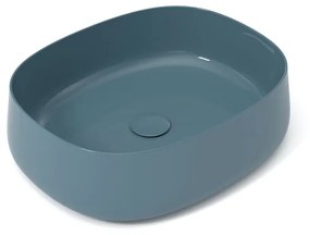 Lavabo da appoggio ovale in ceramica multicolore