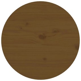 Tavolino da Salotto Miele Ø 55x60 cm in Legno Massello di Pino