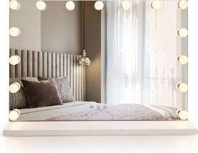 Specchio LED HOLLYWOOD White – 80x60 cm