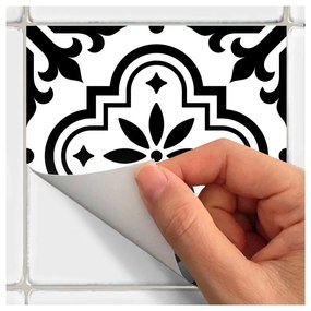 Set di 30 adesivi murali Decal Tiles Azulejos , 10 x 10 cm Rosario - Ambiance