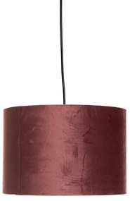 Lampada a sospensione moderna rosa con oro 30 cm - Rosalina