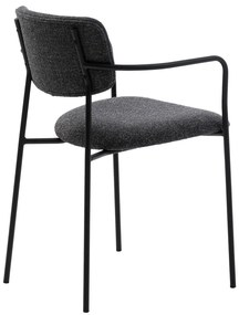 Sedia da pranzo grigio scuro Zama - Unique Furniture