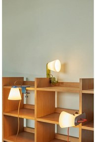 Lampada da tavolo grigia con paralume in vetro (altezza 23 cm) Lure - Hübsch