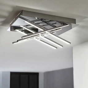 Plafoniera LED moderno Otok, argento 27x35 cm, 1450 lumen INSPIRE IP20