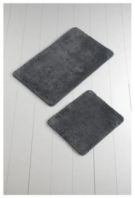 Set di 2 tappetini da bagno antracite - Foutastic