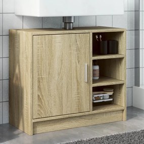 Mobile lavabo rovere sonoma 63x29x55 cm legno multistrato