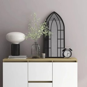 Specchio Nero 70x30 Cm Ferro Per Uso Interno /
