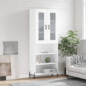 Credenza Bianca 69,5x34x180 Cm İn Legno Multistrato /