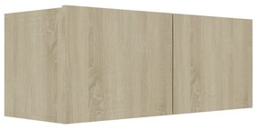 Set di Mobili Porta TV 6 pz Rovere Sonoma in Legno Multistrato