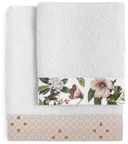 Set di 2 asciugamani in cotone Basic Blooming - Happy Friday