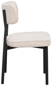 Sedie da pranzo color crema in set di 2 Paisley - Rowico