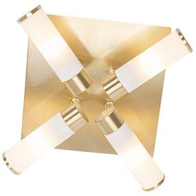 Plafoniera moderna per bagno in ottone 4 luci IP44 - Bath