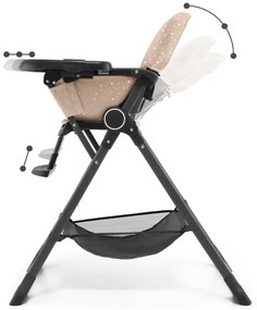 KINDERKRAFT - Sedia da pranzo per bambini FOLDEE rosa