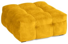 Pouf in velluto giallo Vesta - Windsor &amp; Co Sofas