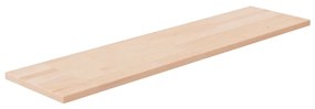 Ripiano 80x20x1,5 Cm Legno Massello Di Rovere Non Trattato /