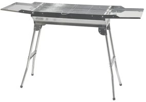 Griglia a carbone portatile cromata lucida