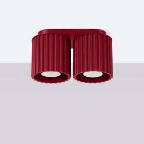 Sollux  SL.1820 - Faretto AURA 2xGU10/10W/230V rosso