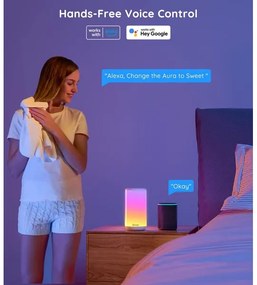 Govee - LED RGBIC Lampada da tavolo dimmerabile AURA 2 2200-6500K Wi-Fi Matter