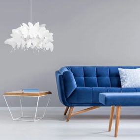 Lampadario per cameretta FARFALLA 1xE27/60W/230V bianco