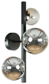 Zuma Line 1216 - Applique SERENITY 3xG9/8W/230V nero/nero fumé