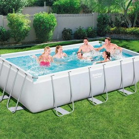 Piscina fuori terra tubolare BESTWAY Power grigio chiaro L int 3.82 x 1.81 m