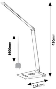 Rabalux 2029 - Lampada da tavolo LED dimmerabile NILFGARD LED/13W/230V 2800-5000K