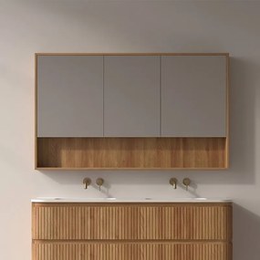 Specchio bagno contenitore 120 cm stile scandinavo | KAM-NORTH-120 - KAMALU