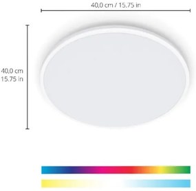 WiZ - LED RGBW Plafoniera dimmerabile RUNE LED/21W/230V Wi-Fi bianco