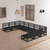 Set Divani da Giardino 9 pz in Legno Massello di Pino 3076143