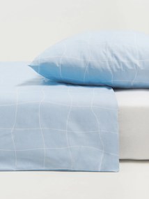 Sinsay - Set biancheria da letto in cotone - blu pallido