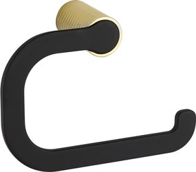 Mexen Base portacarta igienica, nero/oro - 7088233-57