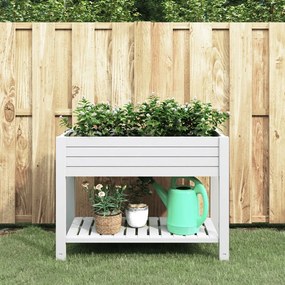 Fioriera Rialzata Da Giardino Bianca 110x45x79 Cm Polipropilene /