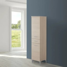Colonna bagno dappoggio H 153,5 cm larice con 2 ante e cassetto Desya