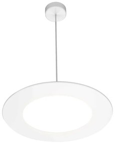 Lampadario LED neoclassico Febe bianco Ø39cm, luce calda 2100 lumen