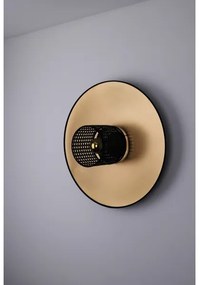 Duolla - Applique TOKYO RATTAN 1xE27/15W/230V diametro 50 cm oro/nero