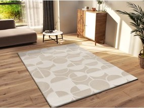 Tappeto color crema/avorio 160x230 cm Flora – Universal