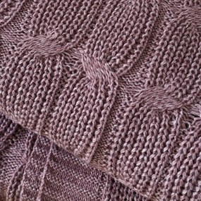 Coperta a maglia rosa e viola 130x170 cm Chunky Marl Knit - Catherine Lansfield