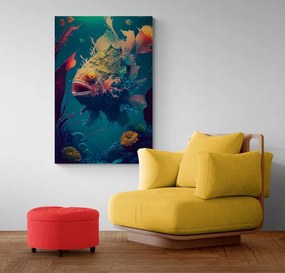 Stampa su tela – Rana pescatrice surrealista
