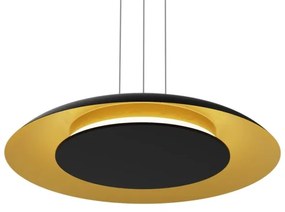Lampadario LED su cavo PIATTINO LED/30W/230V 2700/3200/4000K Ø 40 cm nero/oro
