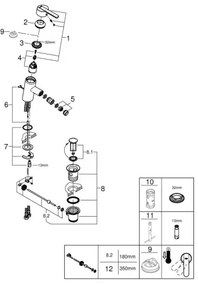 GROHE 32558000 - Miscelatore per bidet FEEL DN 15 cromo lucido