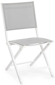 Sedia da esterno bianca in metallo Elin – Bizzotto