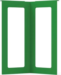 Gamba per mobili STEELMI Boomerang in acciaio verde lucido L 30 x P 57 x H 71 cm