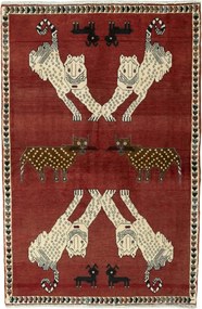 Gabbeh Tappeto persiano 160x100 Rosso (Iran) Annodato A Mano