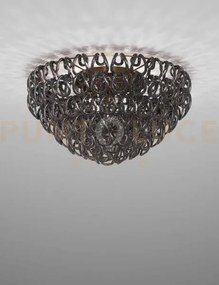Giogali lampadadario a soffitto 80 cristallo nickel nero e bronzo o...