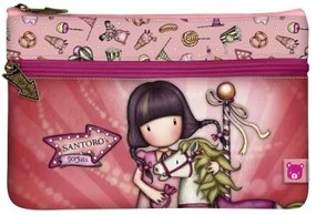 Astuccio Scuola Gorjuss Carousel Salmone (23.4 x 15.5 x 1.5 cm)