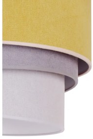 Duolla - Plafoniera TRIO 1xE27/15W/230V diametro 45 cm giallo/grigio/bianco