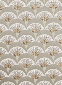Liberty Tapete Deco Scallop - Pewter White